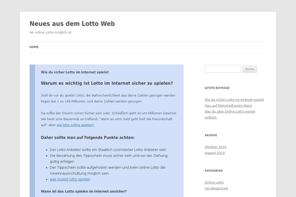 Twenty Twelve theme site design template sample