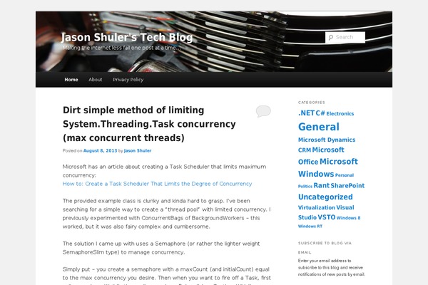 WordPress website example screenshot