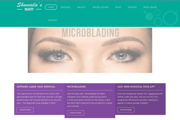 Impreza Child theme site design template sample