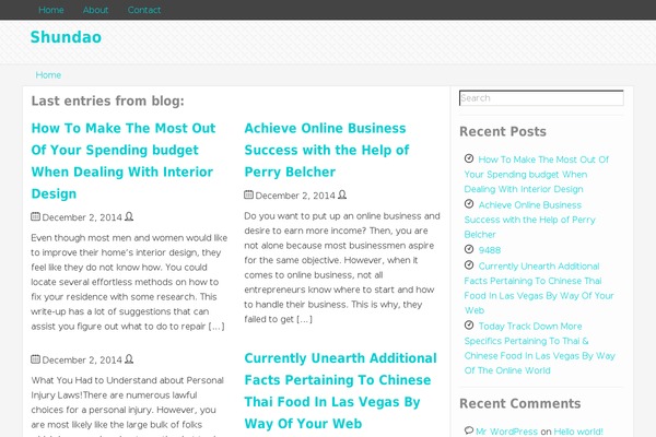 WordPress website example screenshot