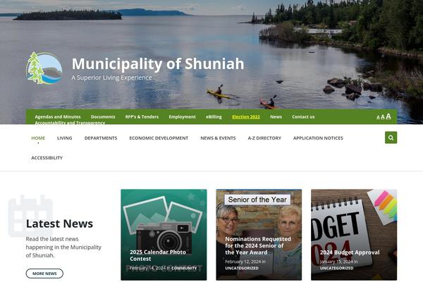 shuniah.org site used Pressville-child