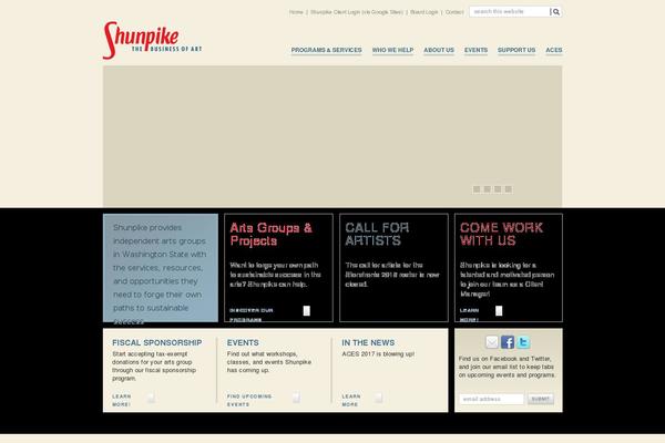 shunpike.org site used Custom Theme
