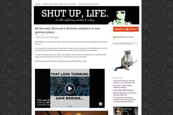 Thesis 1.8 theme site design template sample