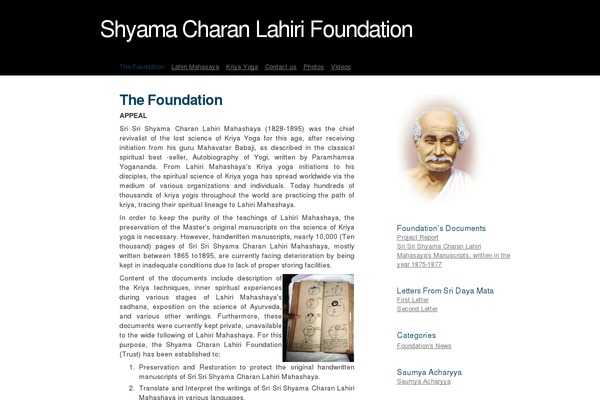 shyamacharanlahirifoundation.org site used Fazyvo