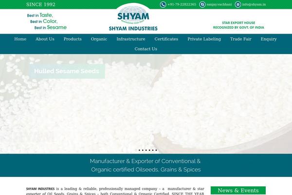 shyamind.com site used Shyam