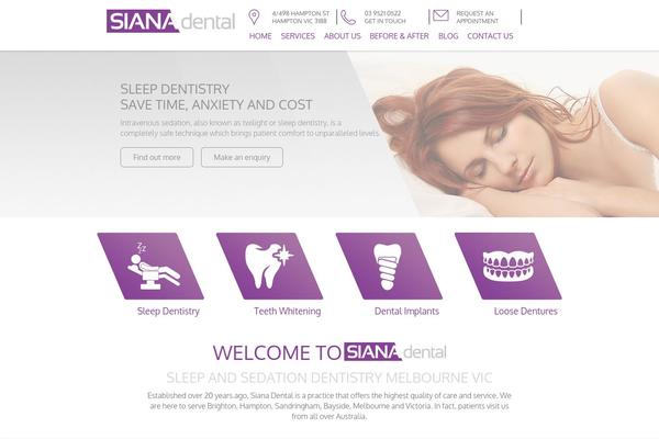 sianadental.com.au site used Standard-responsive