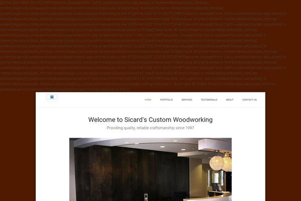 Craftsman theme site design template sample