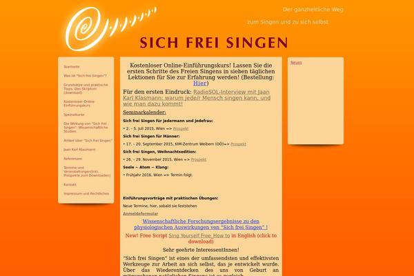 sich-frei-singen.at site used Sichfreisingin