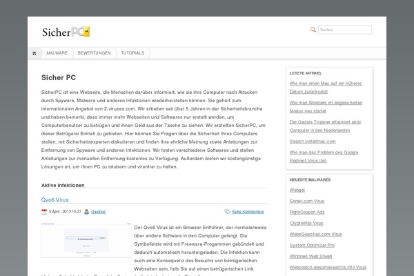 WordPress website example screenshot