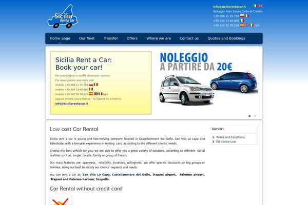 Car-rental theme site design template sample