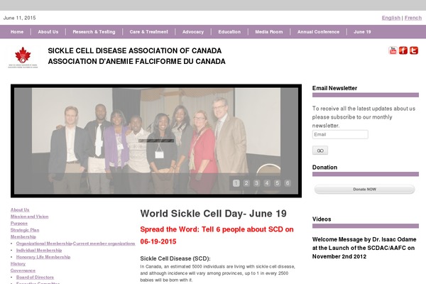 sicklecelldisease.ca site used Scdac