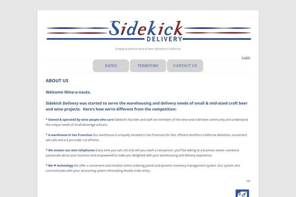 sidekickdelivery.com site used Twenty Twelve