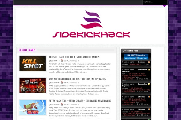 sidekickhack.com site used Gameleon-zipped