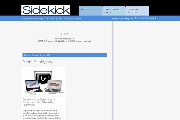 sidekickmag.com site used Sidekick-2013