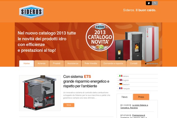 sideros.com site used Theme1640