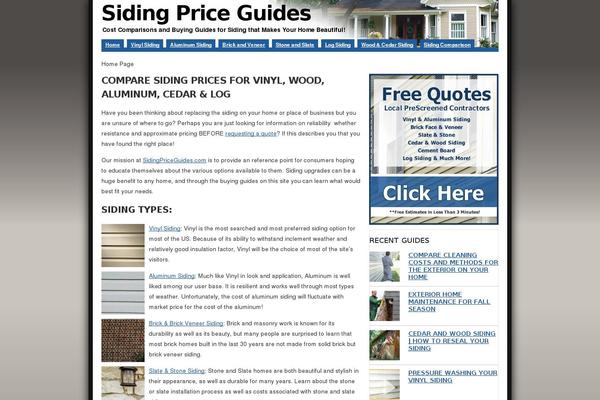 sidingpriceguides.com site used Simple-siding
