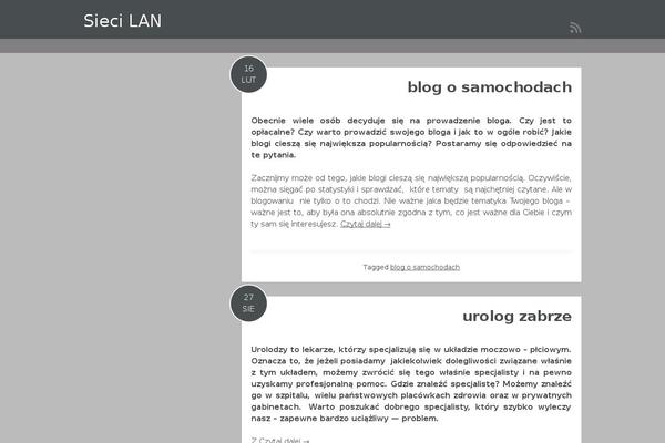 Lonely Road theme site design template sample