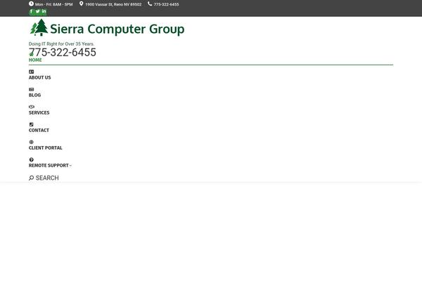 WordPress website example screenshot