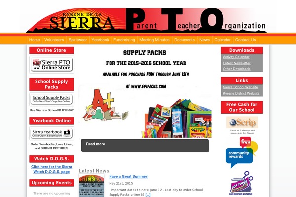 sierrapto.org site used Sierrapto