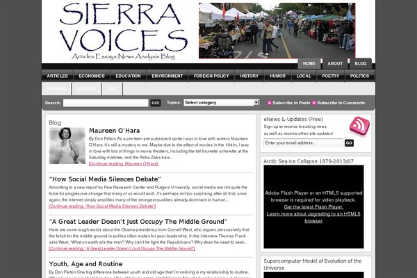 sierravoices.com site used Nisargpro