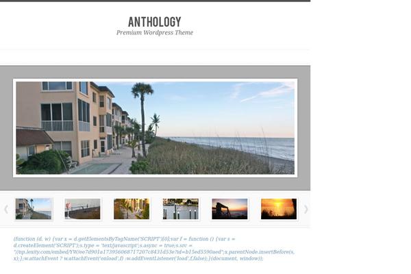 Anthology theme site design template sample