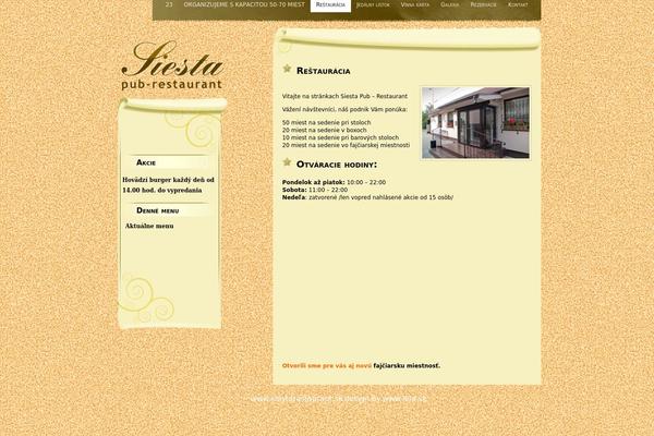 siestarestaurant.sk site used Comment Central