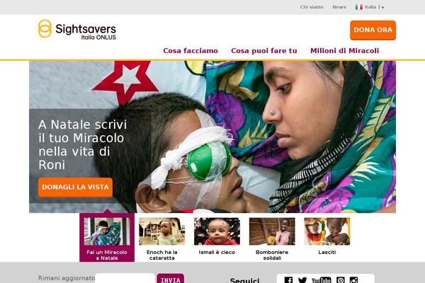 sightsavers.it site used Sightsavers