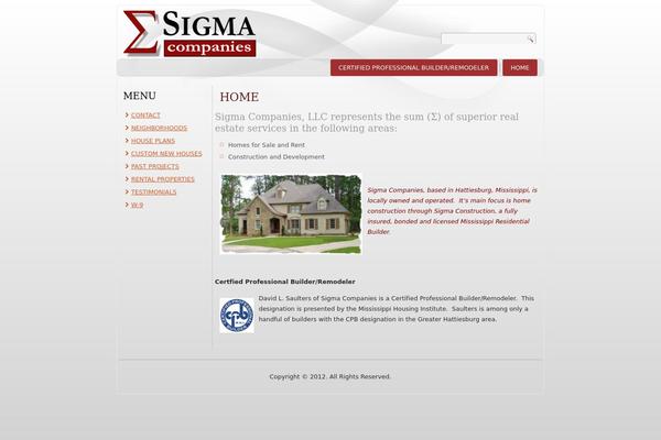 sigma1 theme websites examples