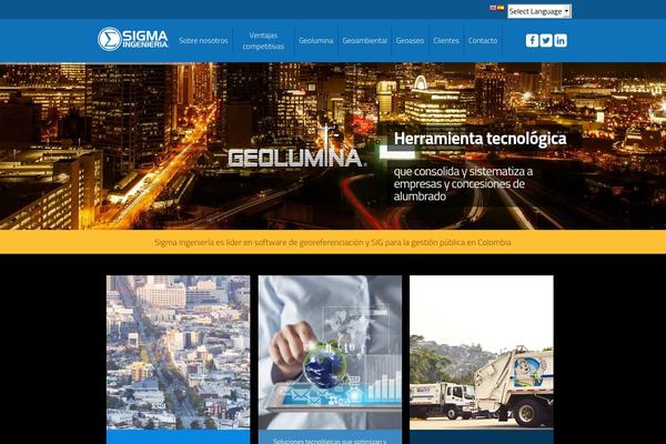 sigmaingenieria.com.co site used Sigma_theme