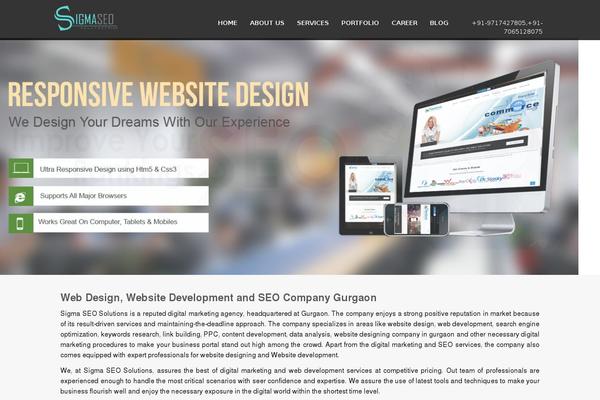 Sk theme site design template sample