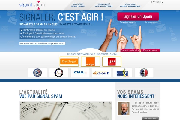 signal-spam.fr site used Signalspam