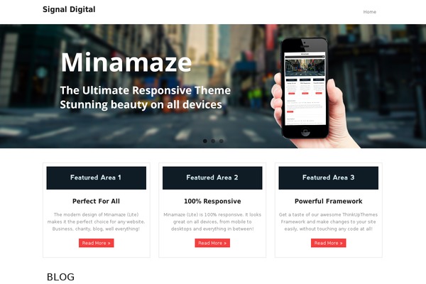 Minamaze theme site design template sample