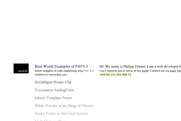 WordPress website example screenshot