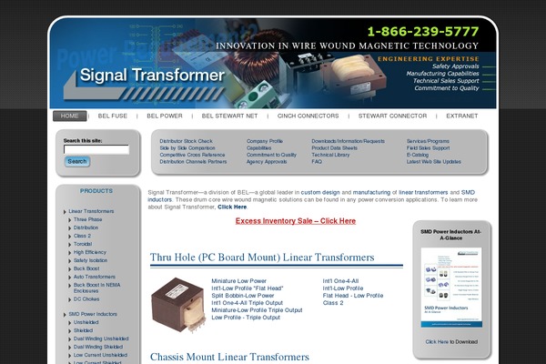 signaltransformer.com site used Netelevation