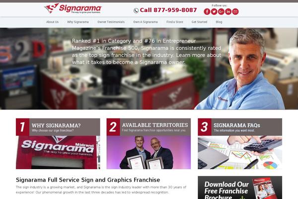 signaramafranchise.com site used Signarama-wp