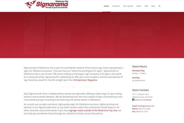 Enfold theme site design template sample
