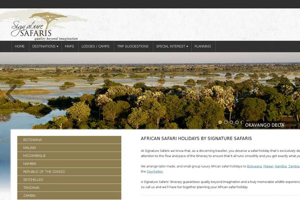 signatureafricansafaris.com site used Signature-safari