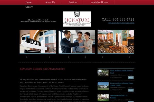 Signature theme site design template sample