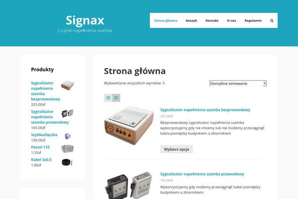 signax.pl site used Signax