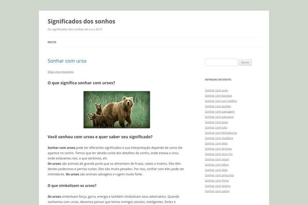 Twenty Twelve theme site design template sample