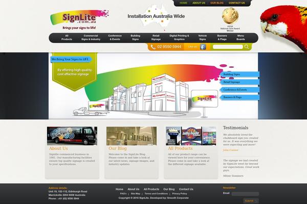 signlite.com.au site used Signlite