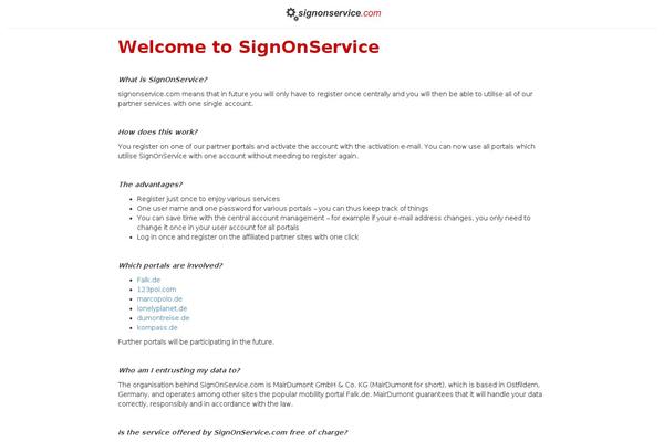 signonservice.com site used Sso2
