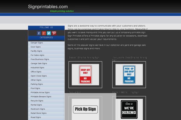 signprintables.com site used Signprintable