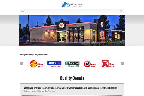 WordPress website example screenshot