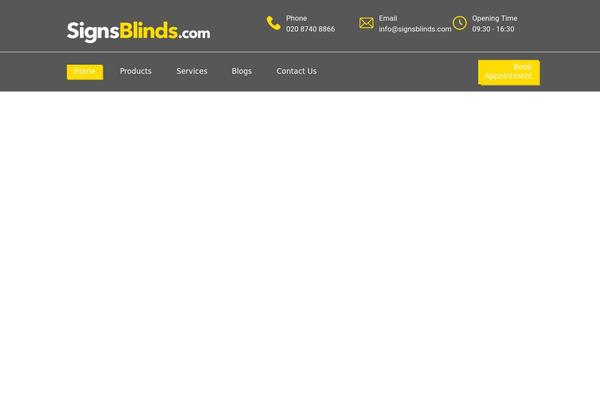 signsblinds.com site used Jannal