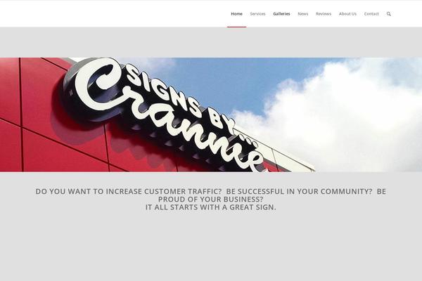 Enfold theme site design template sample