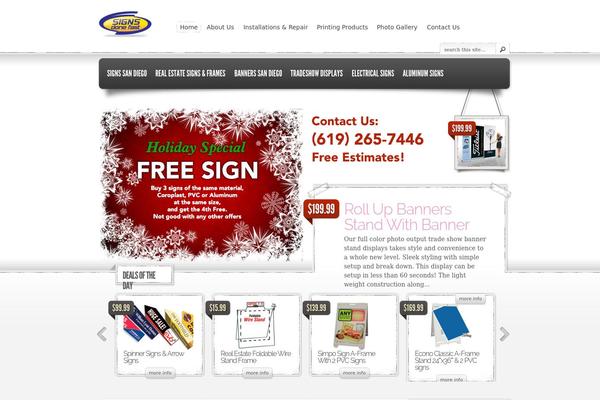 eStore theme site design template sample