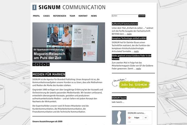 signum-web.eu site used Signum-communication