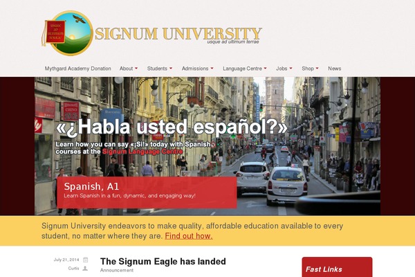 signumuniversity.org site used Signum-4