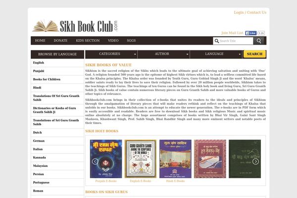 sikhbookclub.com site used Sikhbookclub